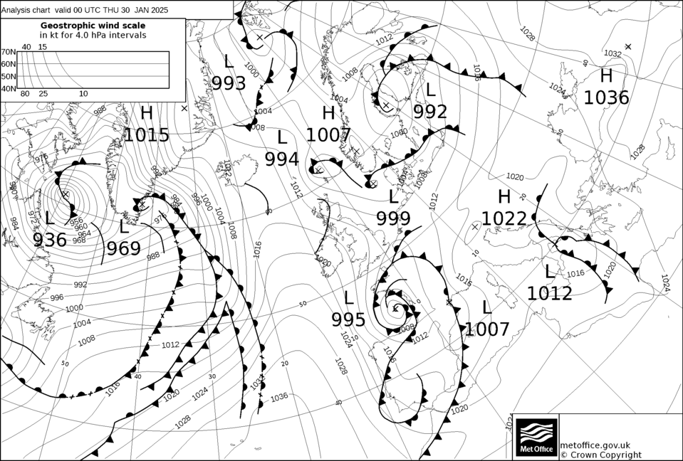 Reanalysis-Karte